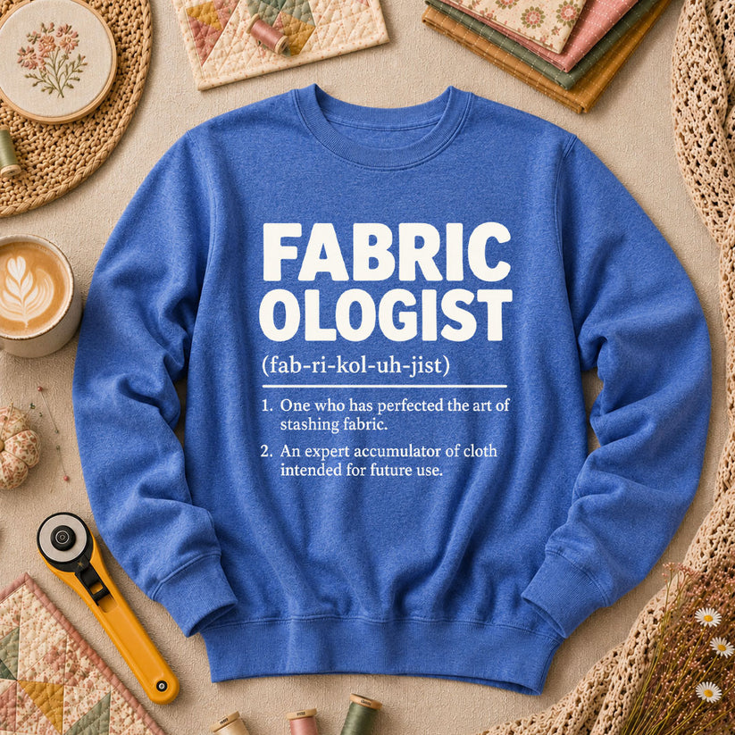 Fabricologist Definition Long Sleeve - Heather True Royal