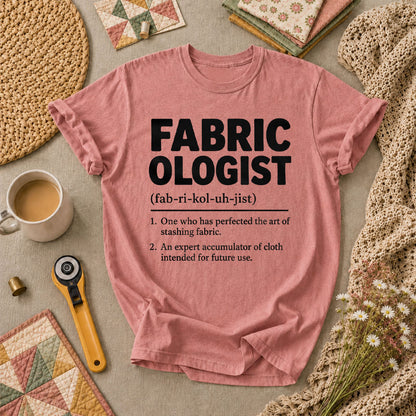Fabricologist Definition T-Shirt - Heather Mauve