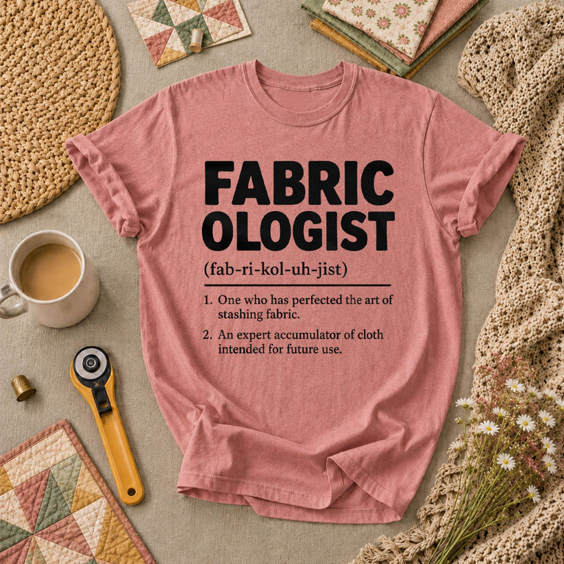 Fabricologist Definition T-Shirt - Heather Mauve