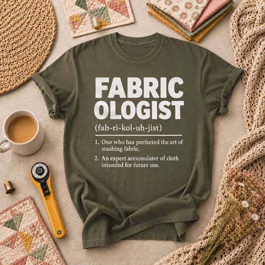 Fabricologist Definition T-Shirt - Military Green
