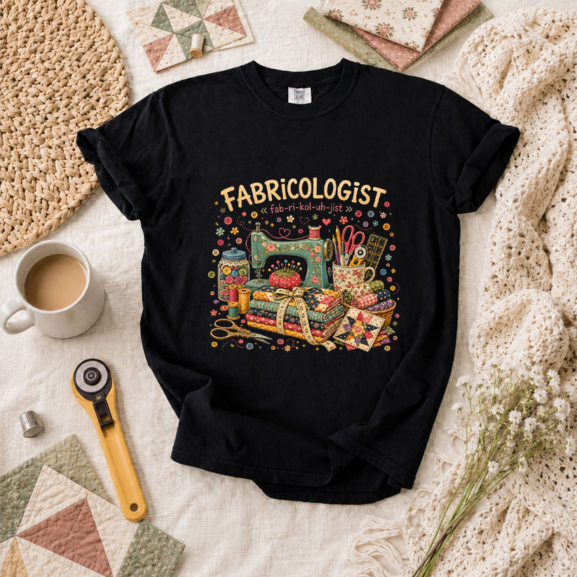 Fabricologist Sewing Definition T-Shirt - Black