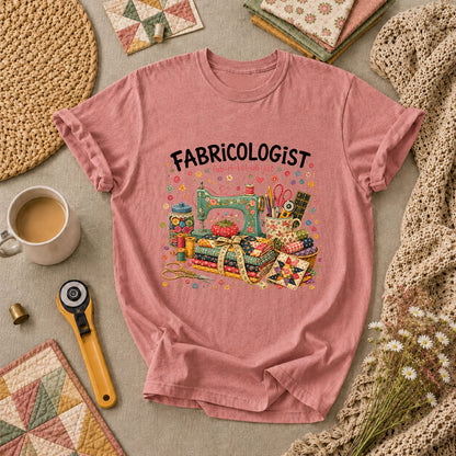 Fabricologist Sewing Definition T-Shirt - Heather Mauve