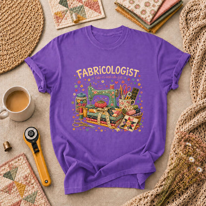 Fabricologist Sewing Definition T-Shirt - Heather Team Purple