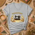 Featherweight Vintage Sewing Machine Women's V-Neck