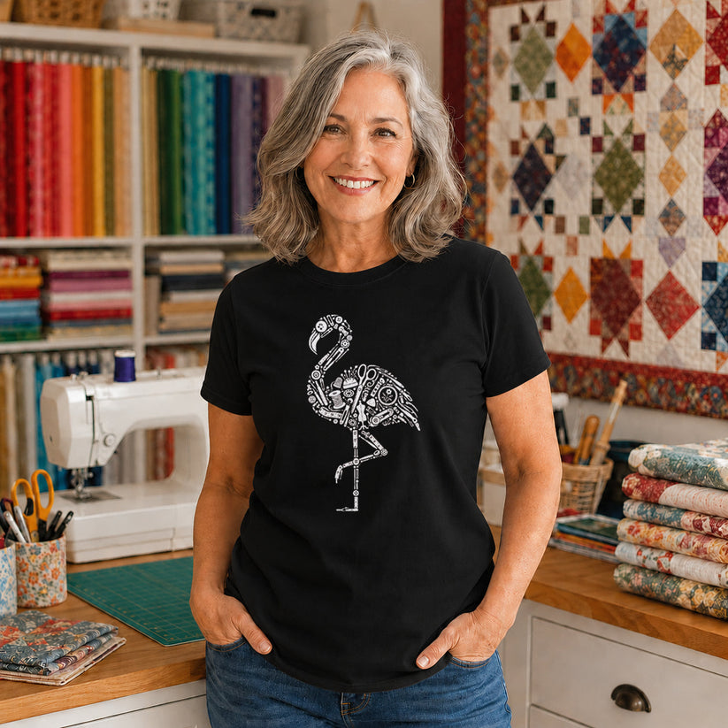 Flamingo Sewing Tools T-shirt