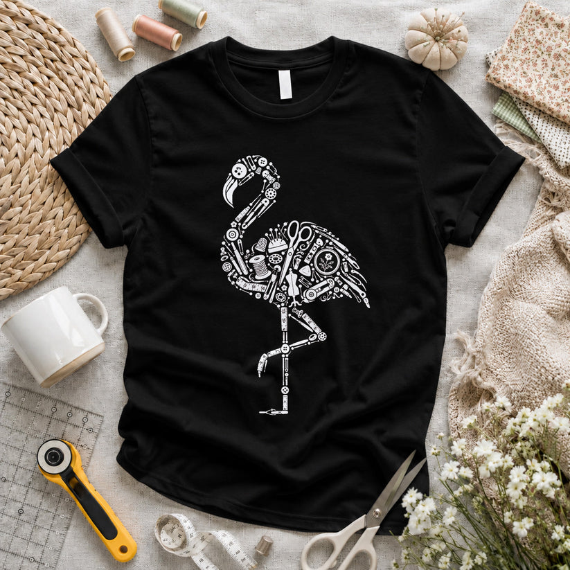 Flamingo Sewing Tools T-shirt
