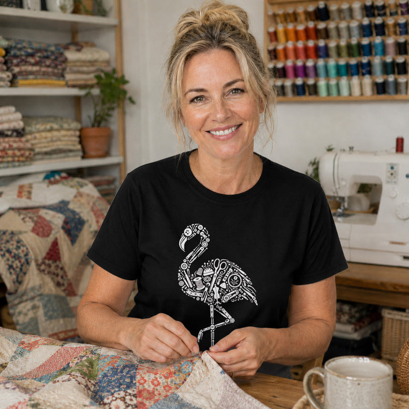 Flamingo Sewing Tools T-shirt