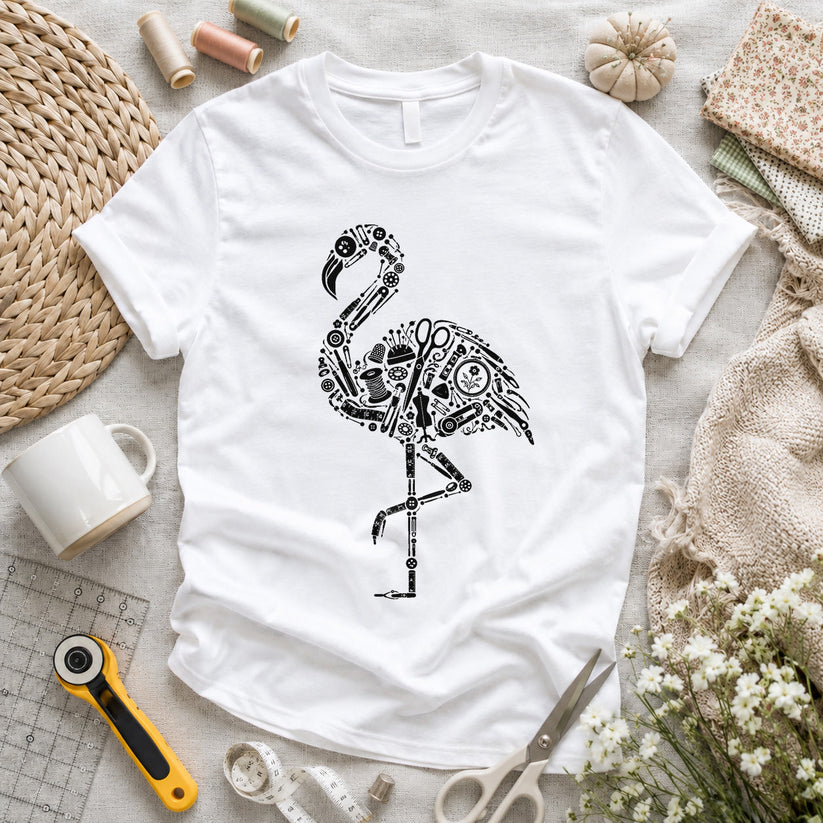 Flamingo Sewing Tools T-shirt