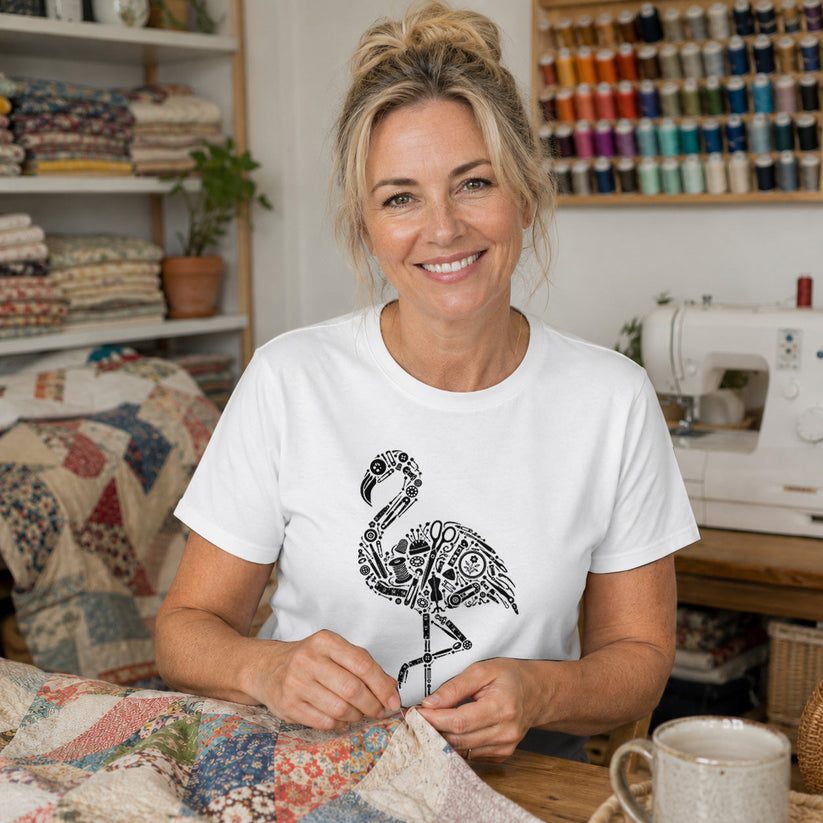 Flamingo Sewing Tools T-shirt
