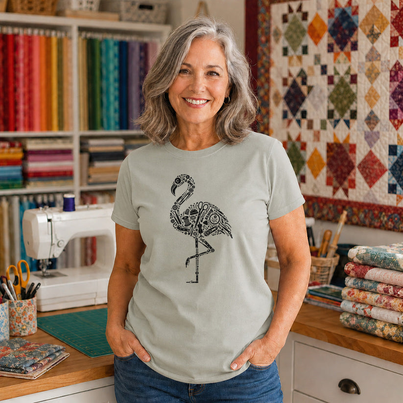 Flamingo Sewing Tools T-shirt