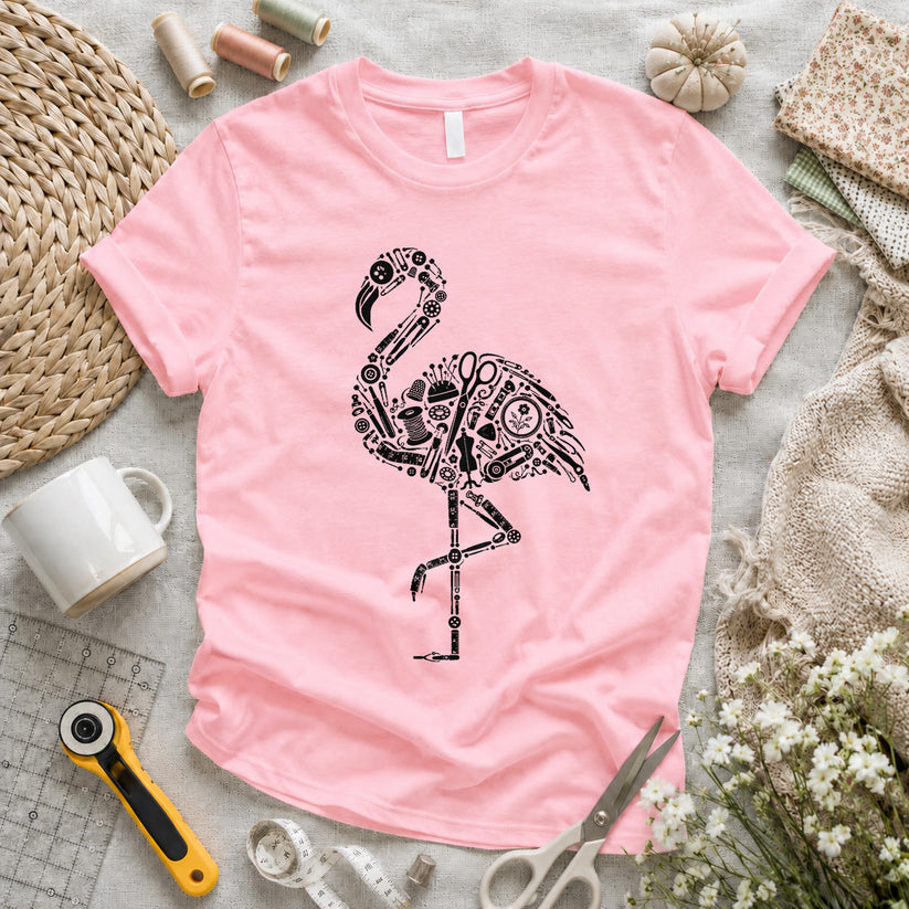 Flamingo Sewing Tools T-shirt