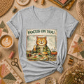 Focus On You Vintage Cat Sewing Women's V-Neck