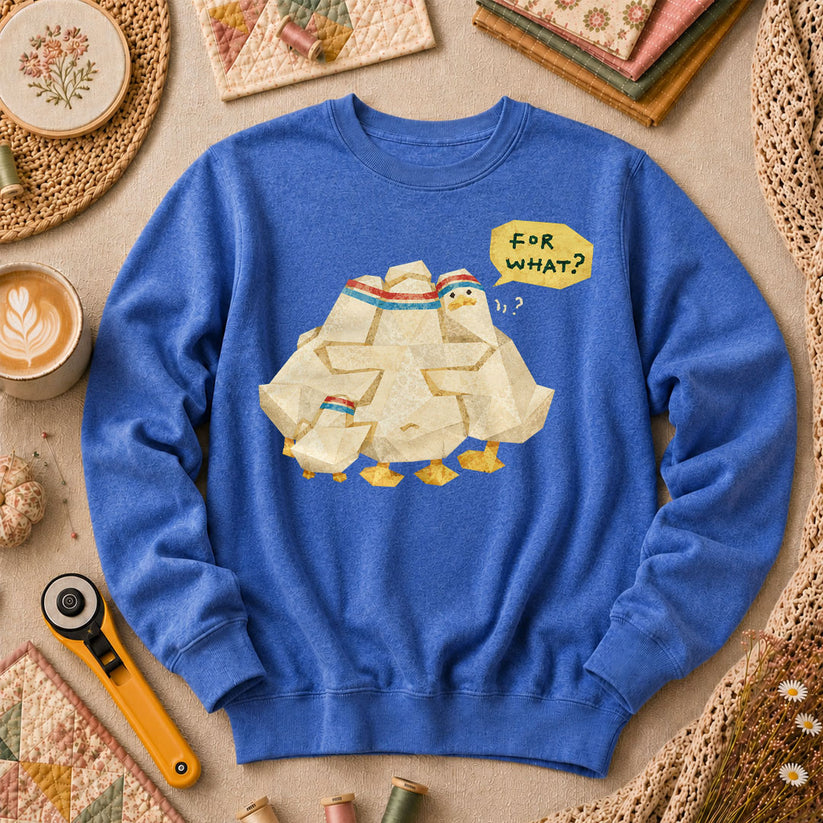 For What Long Sleeve - Heather True Royal