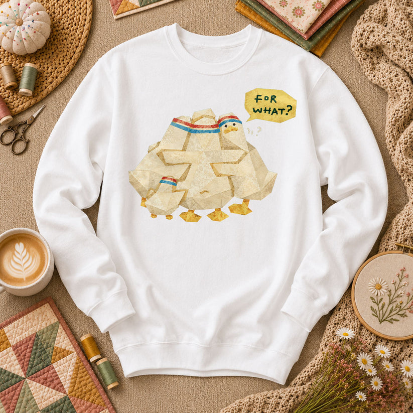 For What Long Sleeve - White