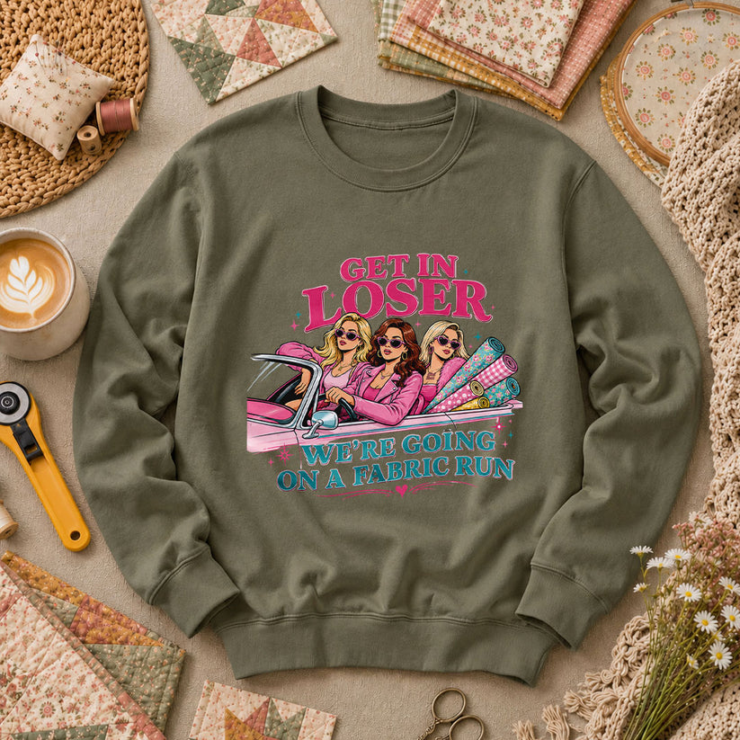 Get In Loser Fabric Run Long Sleeve - Military Green