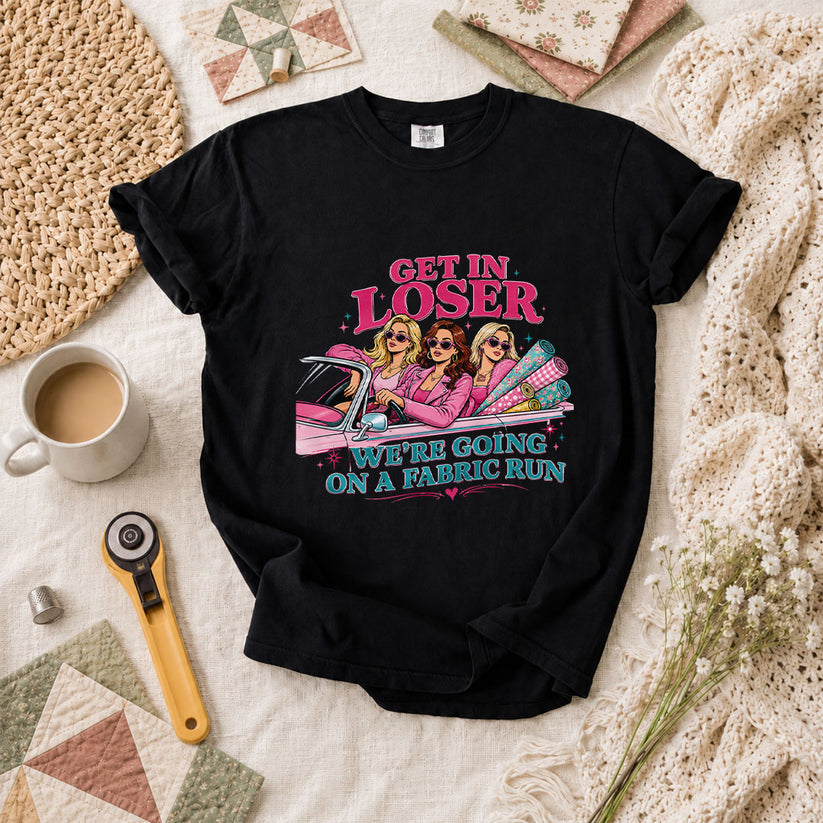 Get In Loser Fabric Run T-Shirt - Black