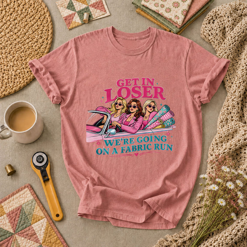 Get In Loser Fabric Run T-Shirt - Heather Mauve