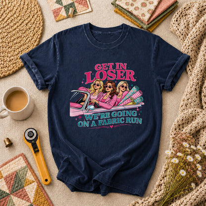 Get In Loser Fabric Run T-Shirt - Navy