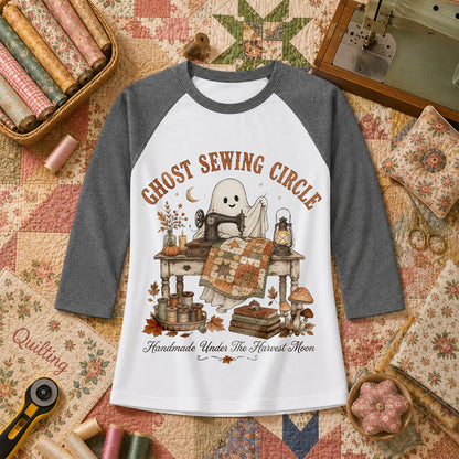 Ghost Sewing Circle Handmade Under The Harvest Moon Raglan Sleeve - Deep Heather