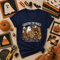 Ghosting The World One Stitch At A Time Women's V-Neck