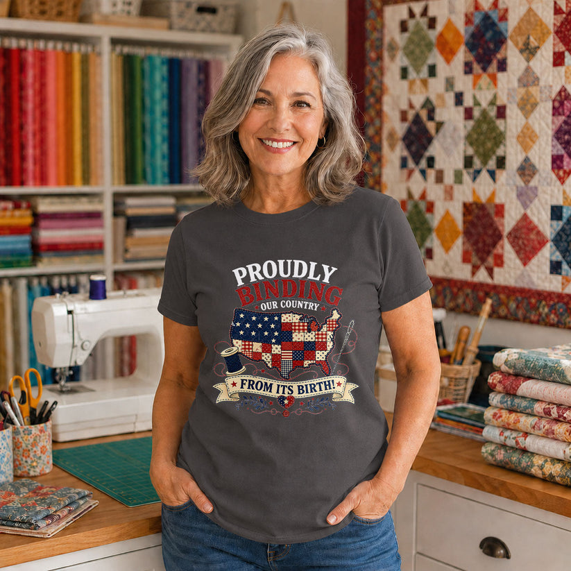 God Bless the USA Patchwork Letters - Black view 2