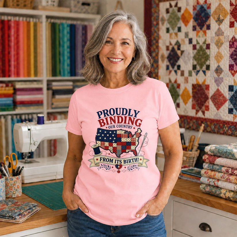 God Bless the USA Patchwork Letters - Black view 3