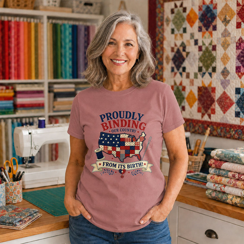 God Bless the USA Patchwork Letters - Black view 4