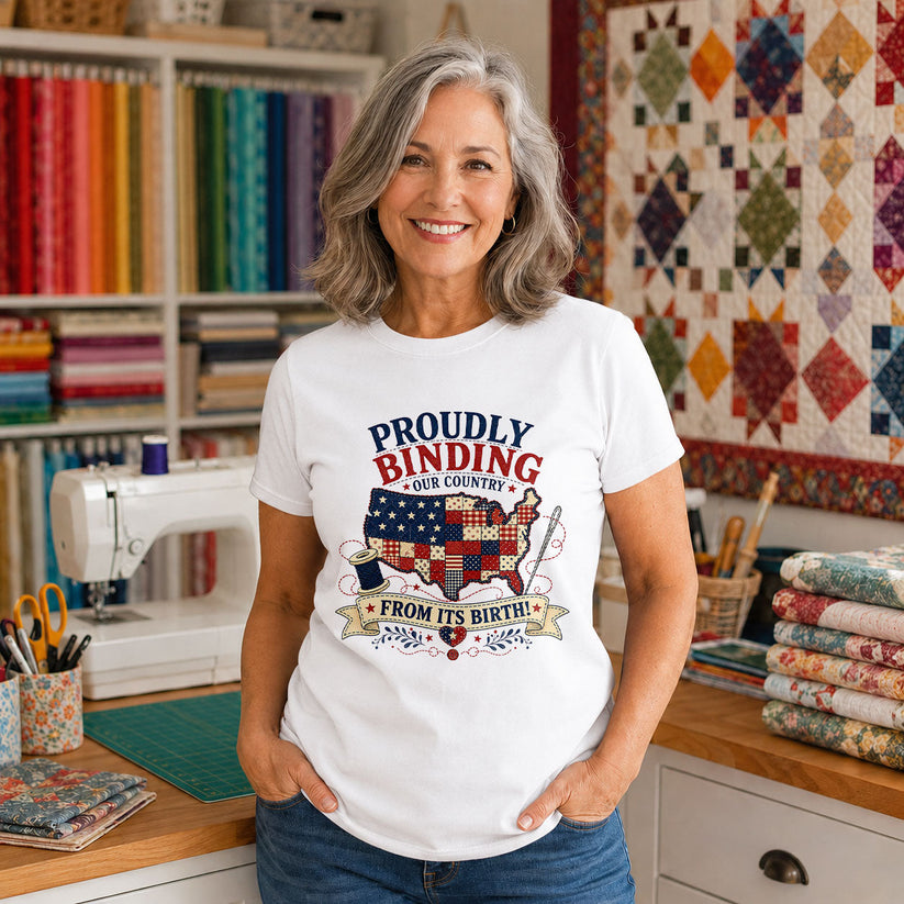 God Bless the USA Patchwork Letters - Black view 6