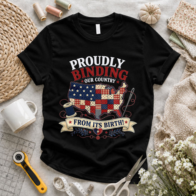 God Bless the USA Patchwork Letters - Pink view 4