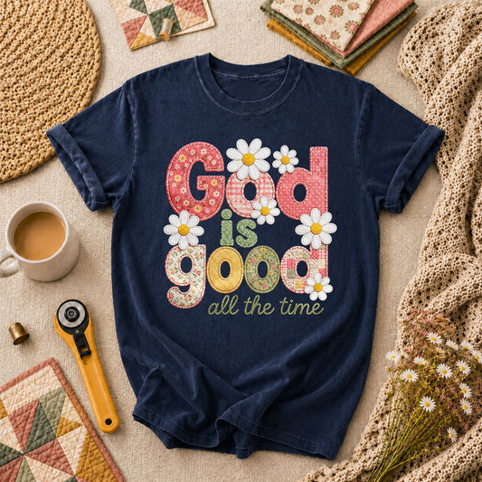 God Is Good All The Time T-Shirt - Navy