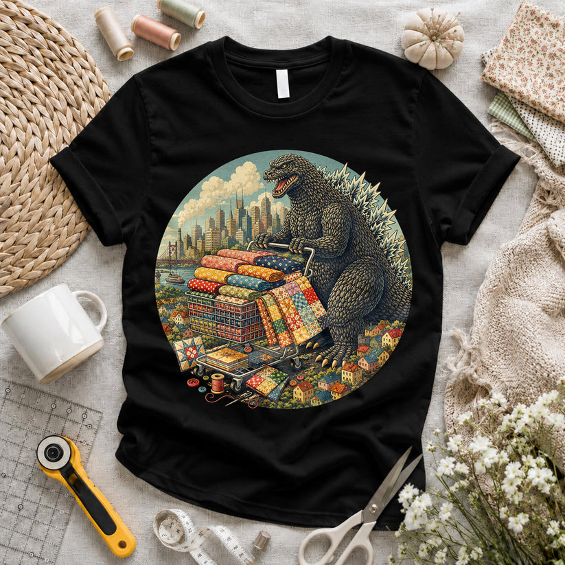 Godzilla Quilter T-shirt