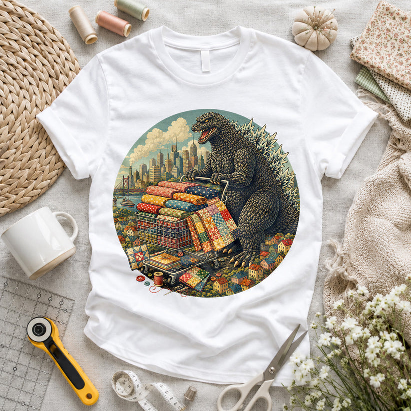 Godzilla Quilter T-shirt