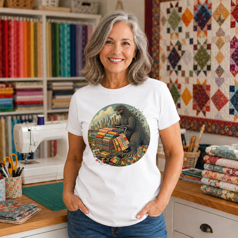 Godzilla Quilter T-shirt