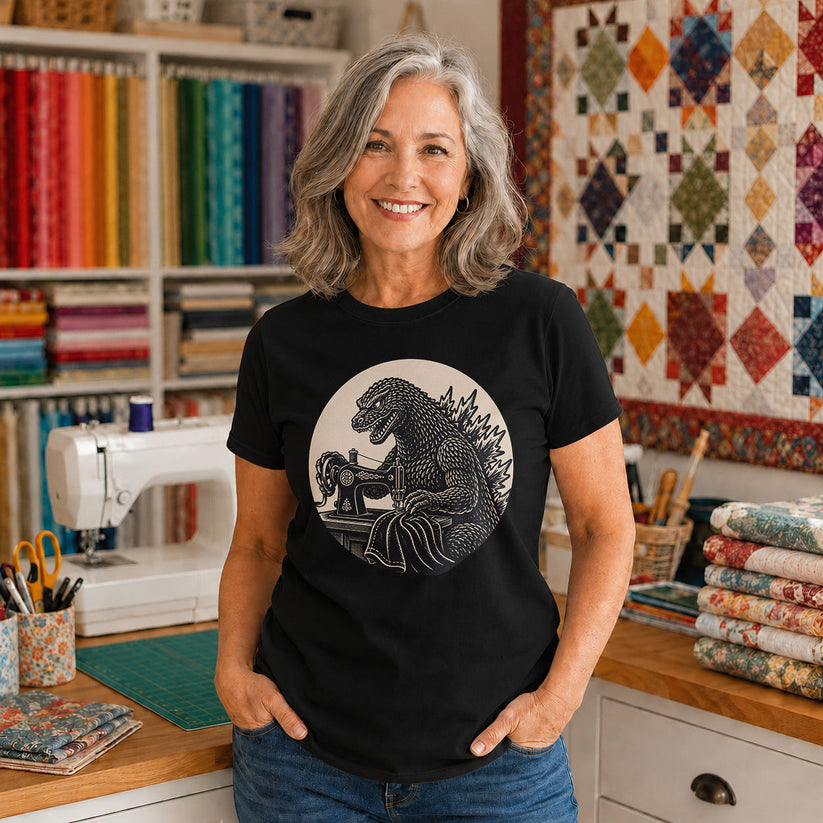 Godzilla Sewing Vintage T-shirt