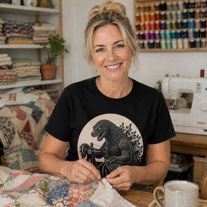 Godzilla Sewing Vintage T-shirt