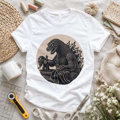Godzilla Sewing Vintage T-shirt