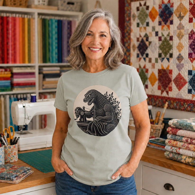 Godzilla Sewing Vintage T-shirt