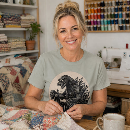 Godzilla Sewing Vintage T-shirt