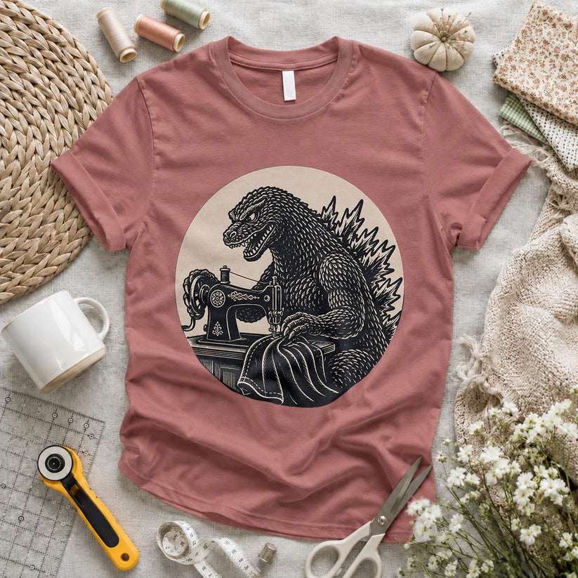 Godzilla Sewing Vintage T-shirt