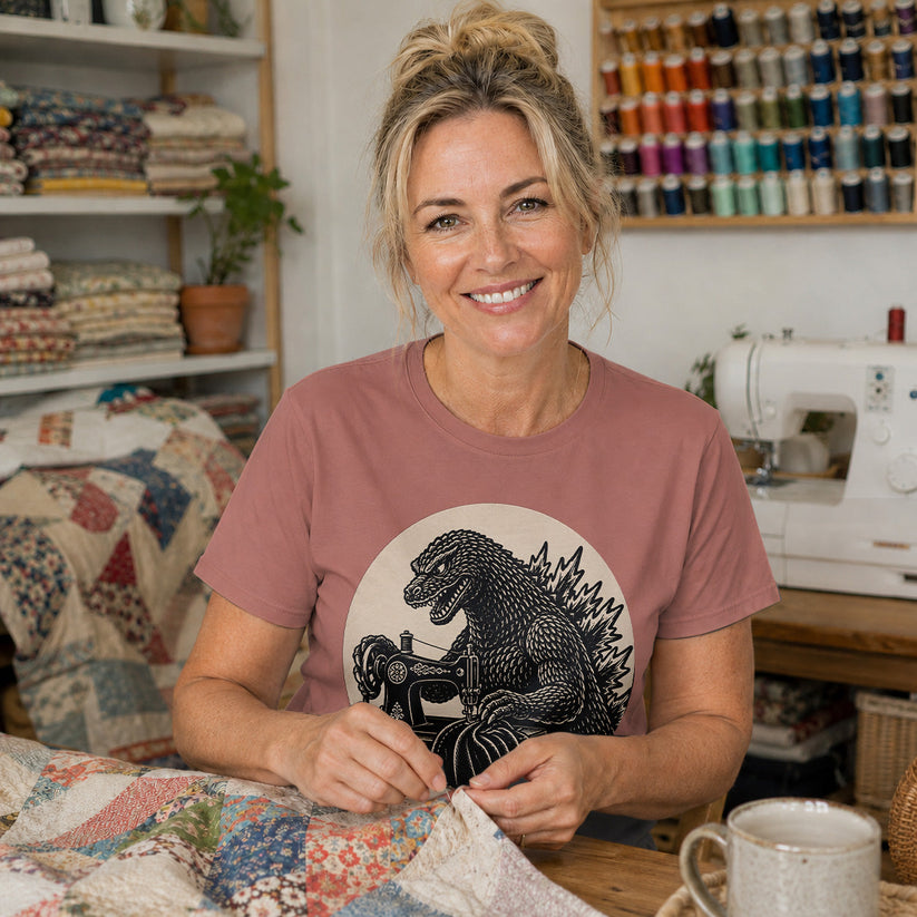Godzilla Sewing Vintage T-shirt
