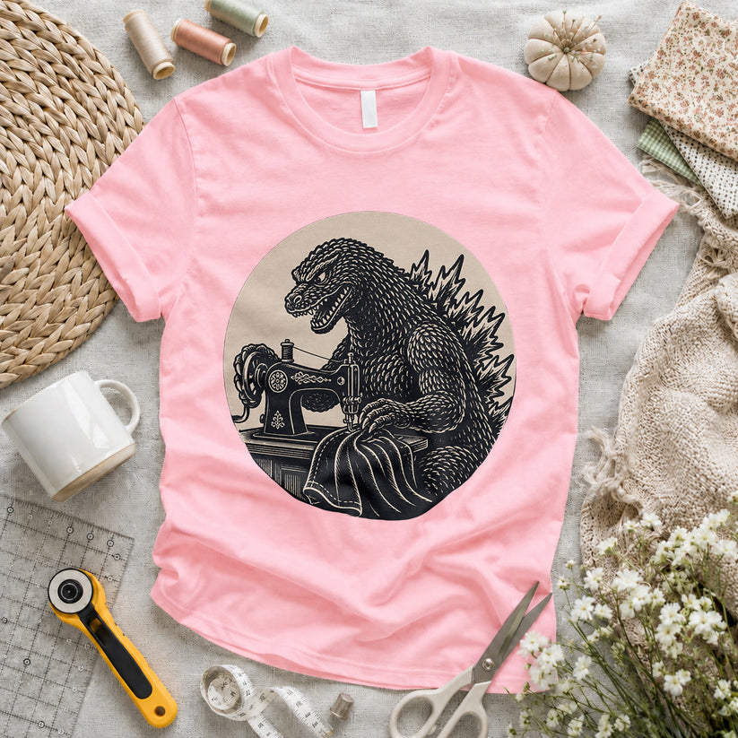 Godzilla Sewing Vintage T-shirt