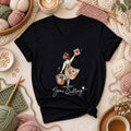 Gone Quilting Girl With Quilt Basket Women's V-Neck
