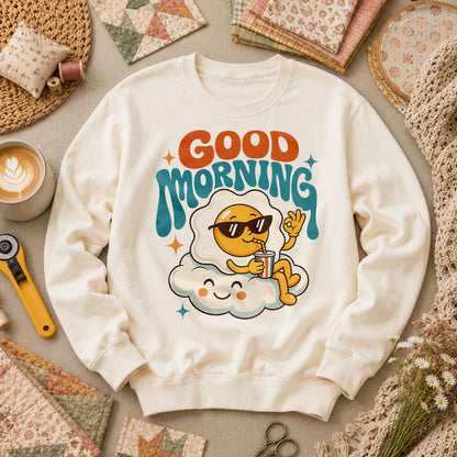Good Morning Egg Cloud Long Sleeve - Natural