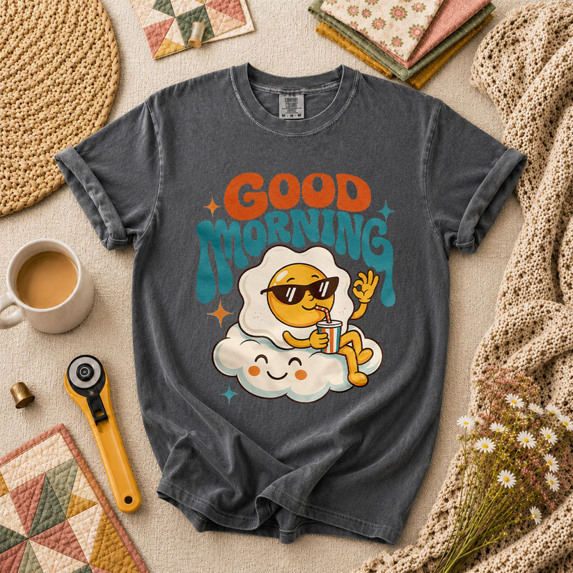 Good Morning Egg Cloud T-Shirt - Grey