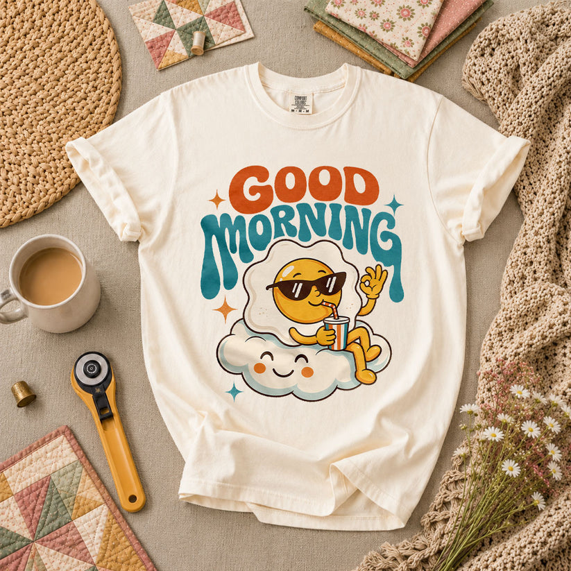 Good Morning Egg Cloud T-Shirt - Ivory