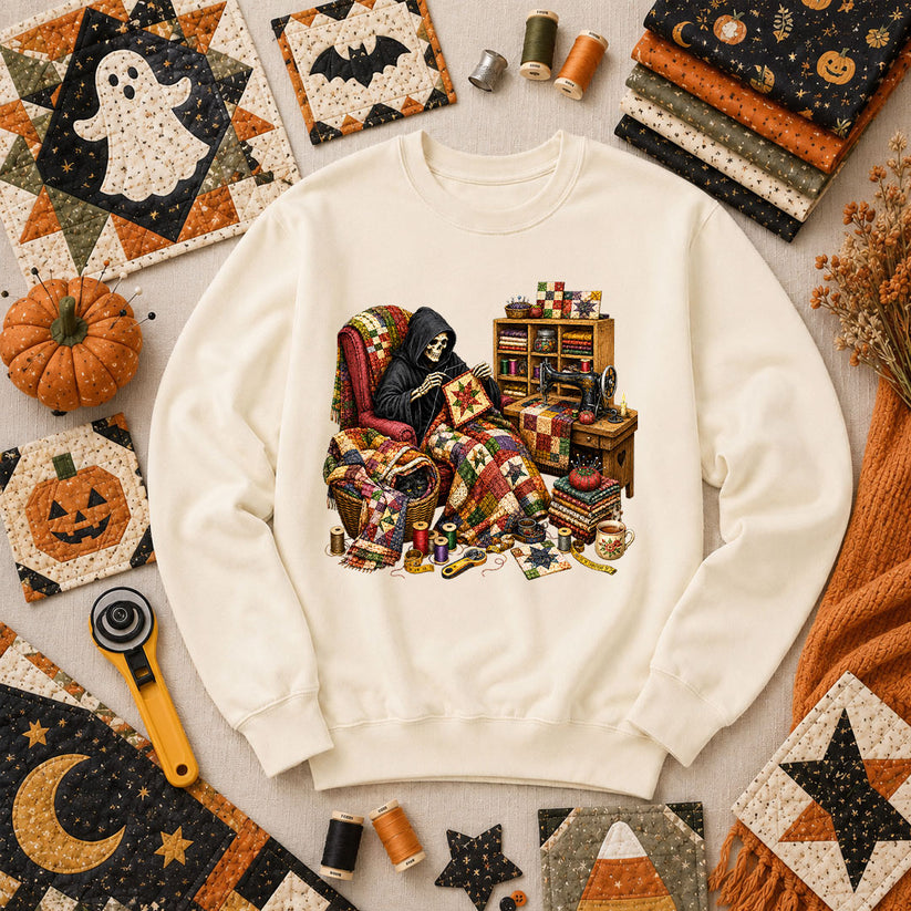 Grim Reaper Quilting In Armchair Long Sleeve - Natural