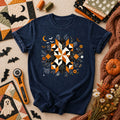 Halloween Quilt Block Mandala Spider T-Shirt