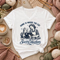 Home Is Where The Cat And Sewing Machine Are Women's V-Neck