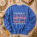 I Belong To The Quilting Queens Flamingos Long Sleeve
