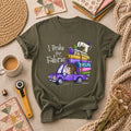 I Brake For Fabric Purple Car Sewing Machine T-Shirt